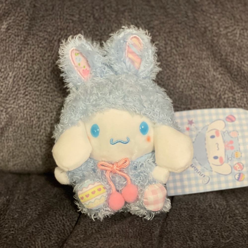 Fuzzy Cinnamoroll x Rabbit Cosplay Plush Keychain (5.5”)